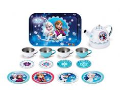 Smoby - 310512 - La Reine des Neiges - Plateau Dinette Métal - 14 Accessoires