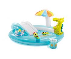 Intex – Piscine gonflable et toboggan et pulvérisateur 203 x 173 x 89 cm (57129np)