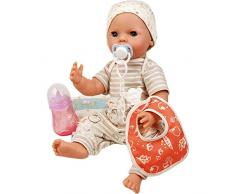 Schildkröt 1440861 40 Trink + Nacelle Finn Taille 40 cm, Blanc, Beige, Orange