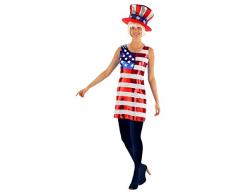 Creative Folat 21929 Robe à Paillettes Motif Drapeau américain Taille M/L