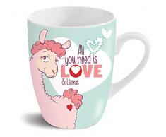 NICI la-la- Lama Love Flamme Tasse, Couleur Turquoise (42712)
