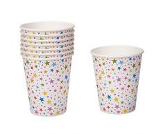 Neviti 677835 étoiles Carnaval Tasses, Multicolore