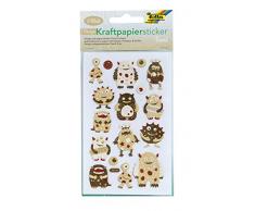 Folia 1322 – Papier Kraft Stickers Trend, env. 10 x 16 cm, 8 Feuilles