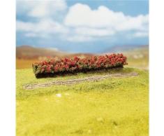 Faller - F181352 - Modélisme - Haie - Fleurs Rouges - 3 Pièces