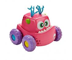 Fisher-Price Véhicules Monstres Press & Go Jouet Petite Voiture pour Dévélopper la Curiosité de Bébé et éveiller ses Sens, 9 Mois et Plus, Rose, DRG14