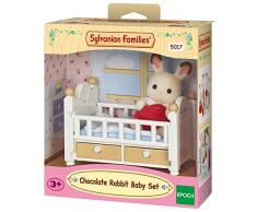 Sylvanian Families Poupées Et Accessoires - Bébé Lapin - Chocolat / Lit //chocolate rabbit baby set