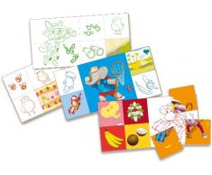 Vilac - 2205 - Jouet Premier Age - Loto Babar & Badou en Coffret Bois - 36 Pièces