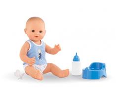 Corolle- Paul Fait Pipi Poupon, Pot et tétine, 130260, Bleu