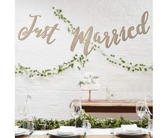 Ginger Ray BB-259 Guirlande de fanions en bois