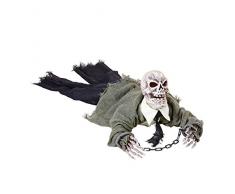 Widmann Generique - Décoration Squelette animée Lumineuse et sonore Halloween