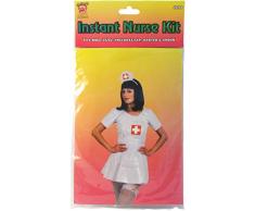 Smiffys Panoplie dinfirmière, avec calot, jarretière et tablier, taille M