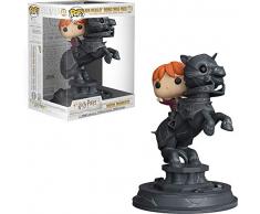 Funko- Figurines Pop Vinyl: Movie Moments: Harry Potter S5: Ron Riding Chess Piece Collectible Figure, 35518, Multcolour