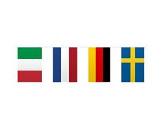 Guirlande de drapeaux Pays internationaux 10 m