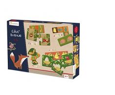 Avenue Mandarine 42812O - Une boite EducAvenue Forêt comprenant un Mémo 32 pièces, 10 puzzles 2 pièces, 8 puzzles 3 pièces et un Domino 28 pièces