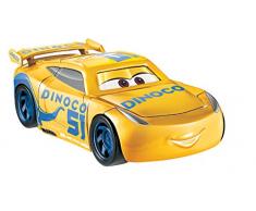 Disney Pixar Cars petite voiture Super Crash Cruz Ramirez Dinoco, corps et yeux transformables après un choc, jouet pour enfant, DYW43
