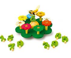 small foot 7611 Support bougies Pré bois coloré, une belle décoration pour la table d’anniversaire, 2021288