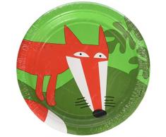 Amscan - 998360 - 8 Assiettes Animaux Rigolos Diamètre - 18 cm