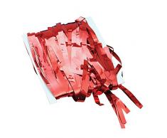Novelty-PG001D Bristol Novelty PG001D Rideau à Franges, Couleur Rouge, Red, taille unique