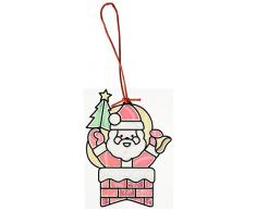 Melissa & Doug 18584 Kit de Bricolage Simple pour Verre coloré : Père Noël vitré, Multicolore