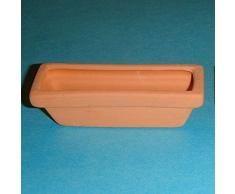 La Boite a Joujoux - www.joujoux.com Accessoire Miniature de Maisons de poupées - Jardinière en Terre Cuite