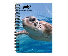 Animal Planet AP17364 Cahier Motif Tortue Format A6 Multicolore