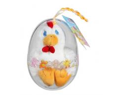 Gipsy - 070374 - Peluche - Oeuf Petit Poulailler - Poule - Blanc - 11 Cm