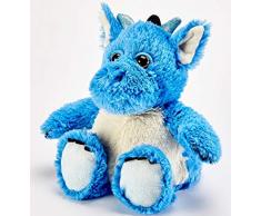 warmies Peluche Dragon Bleu entièrement Lavable au Micro-Ondes