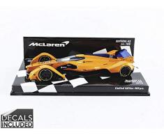 Minichamps- Voiture Miniature de Collection, 537133814, Orange-Noir
