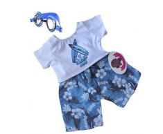 Build your Bears Wardrobe Construire Votre Ours Armoire 5060322140384 Ours en Peluche Vêtements, Bleu