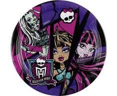 Amscan - 552511 - 8 Assiettes Monster High 2 Diamètre - 23 cm