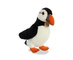 Aurora, 26325, MiYoni Macareux, 10.5In, Peluche, Noir et Blanc, Multicouleur