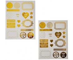 Givi Italia 41329 2 feuilles Stickers Feuille ASS, Multicolore