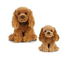Living Nature- Chien et Chiot en Peluche pour Animal Domestique épagneuls, AN493, Unknown, Bundle