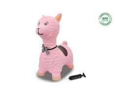 Jamara 460543 Lama Doudou avec Pompe jusquà 50 kg Rose