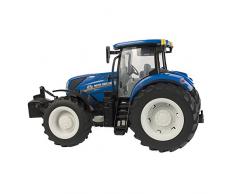 TOMY BIG Farm BRITAINS - Tracteur New Holland T7.270 pour Enfants 43156, Tracteur Jouet, Tracteur Électrique avec Effets Son et Lumière, Réplique Détaillée à lÉchelle 1:16 Convient aux 3 Ans+
