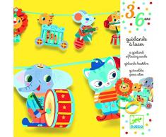 Djeco DJ09883, Guirlande à lacer - La grande parade multicolore