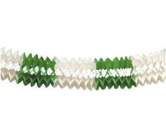 TIB 14208 Boîte à Musique – Grande Guirlande en Papier, Vert/Blanc