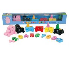Barbotoys 2750, Train BARBAPAPA en bois porte bougie anniversaire , 1 à 10 ans