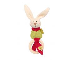 sigikid, 41795 Bébé Mixte Doudou Lapin avec Anneau de Dentition sigikid, Green