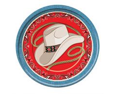 Forum Novelties X75919 Way Out West Assiette, Multicolore, taille unique