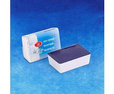 Aquarelle St Pétersbourg White Nights : pleine casserole bleu vif