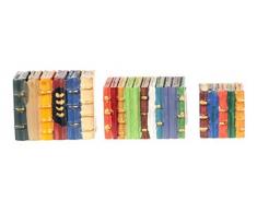 Melody Jane Maison de Poupées Bureau Miniature Bibliothèque Bureau École Accessoire 3 Blocs de Livres