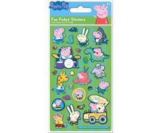 Green Peppa Pig & George Pig Stickers en aluminium