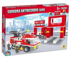 TEOREMA Théorème – Jeu de Construction – Click Clack avec Briques Caserne de Pompiers