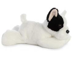 Aurora 31745 Mini Flopsies Peluche Bouledogue français 20,3 cm Cadeau pour Les Amoureux des Chiens Blanc