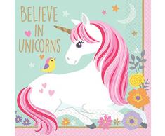 amscan International 501929 Lot de 12 Serviettes de Bain Motif Licorne Magique