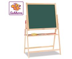 Eichhorn 100002578 Tableau magnétique en Bois de hêtre avec 10 craies et 1 éponge 35 x 56 x 87 cm
