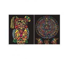 Colorvelvet 32 x 26,5 x 4 cm A4 aztèque Classeur à Anneaux (Multicolore)