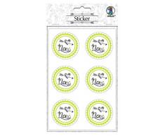 URSUS Lot de 24 autocollants pour mariage avec inscription Mr & Mrs