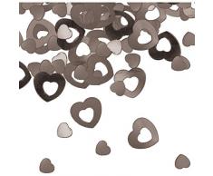 Folat Confettis de Table en Forme de cœur Argenté 15 g